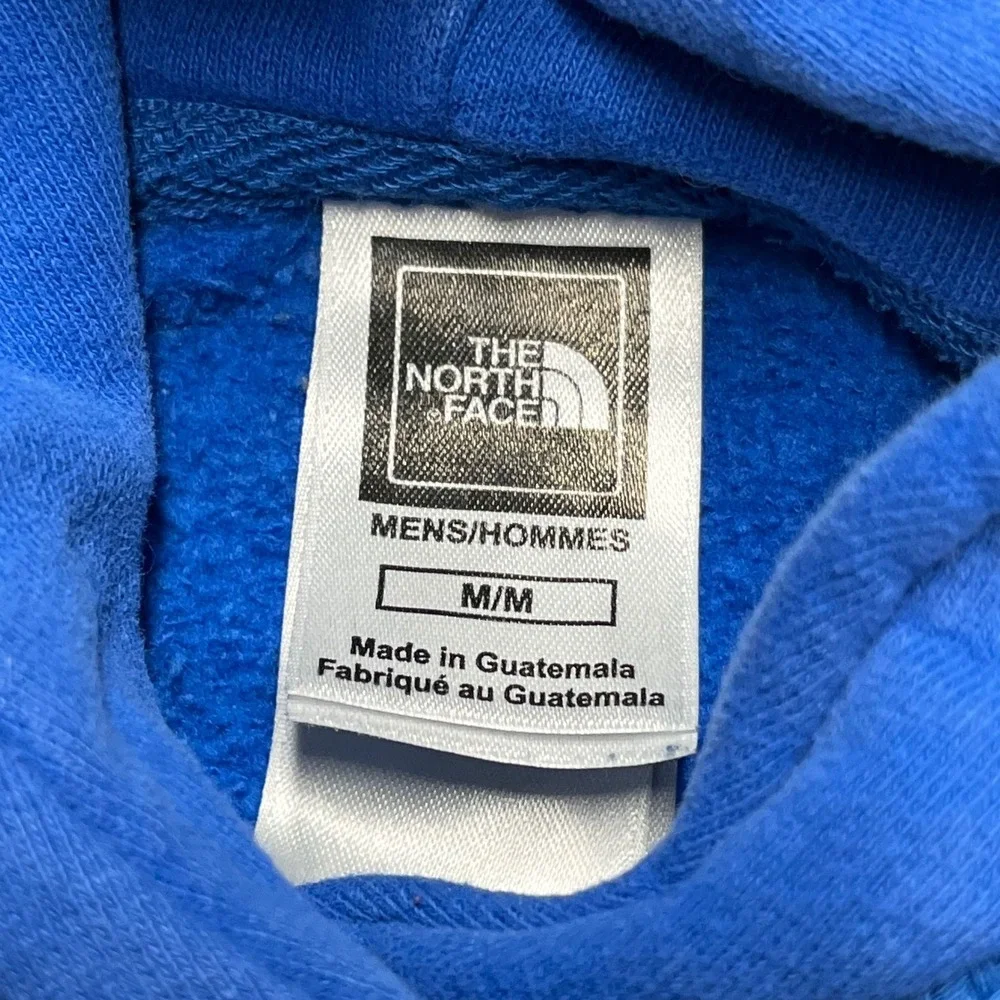 VTG The North Face Blue Since 1968 Hoodie Pullover Mens M Medium Fleece Lined‎